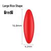 Silicone Olive-Shaped Fluorescent Fishing Float Tail Magnifier Bean