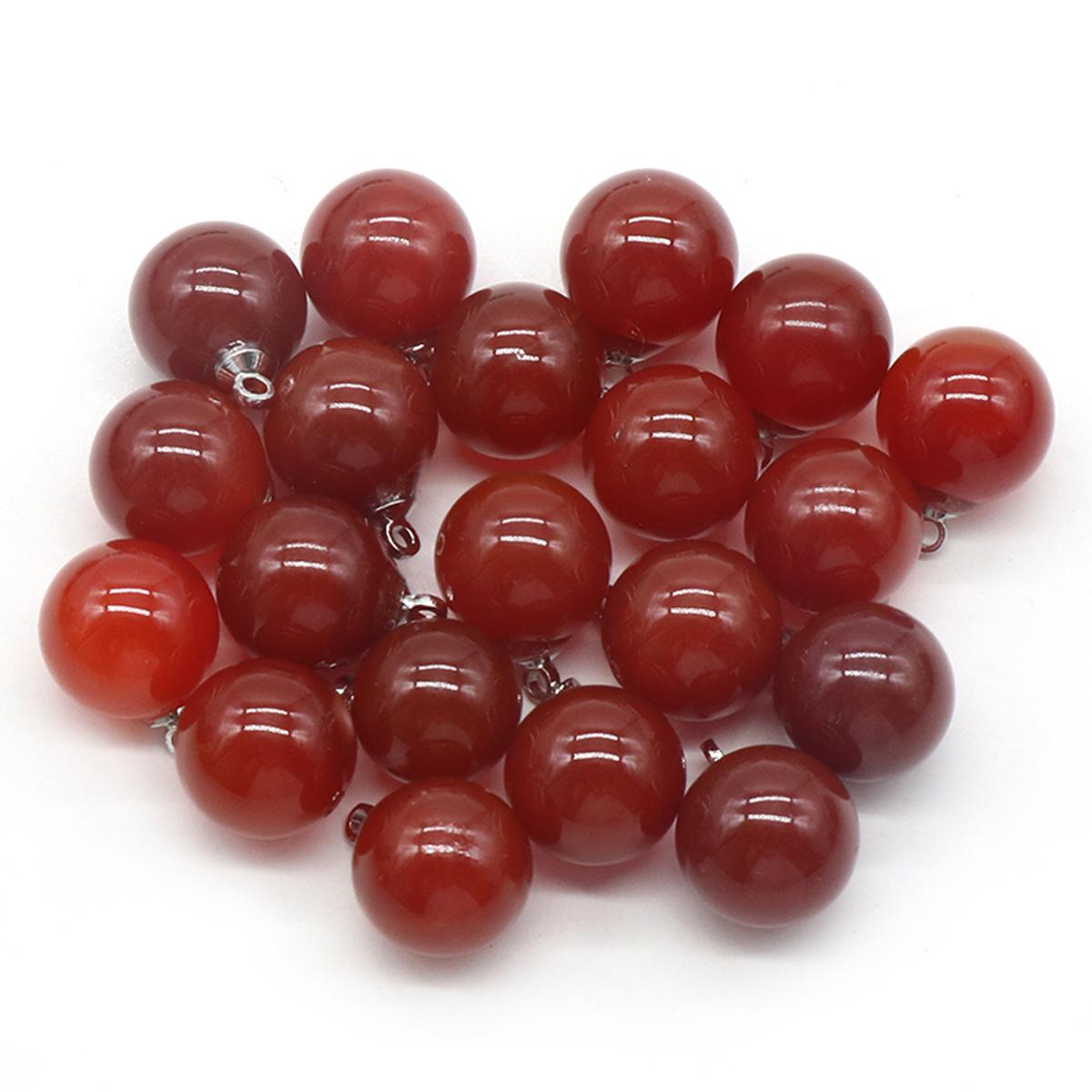 

Подвеска из натурального камня, круглый шар, кристалл, розовый кварц, агат, унакит, содалит, обсидиан, подвески для изготовления ювелирных изделий, ожерелье, серьги, аксессуары 12 мм 2Pc/12mm-Mix Color