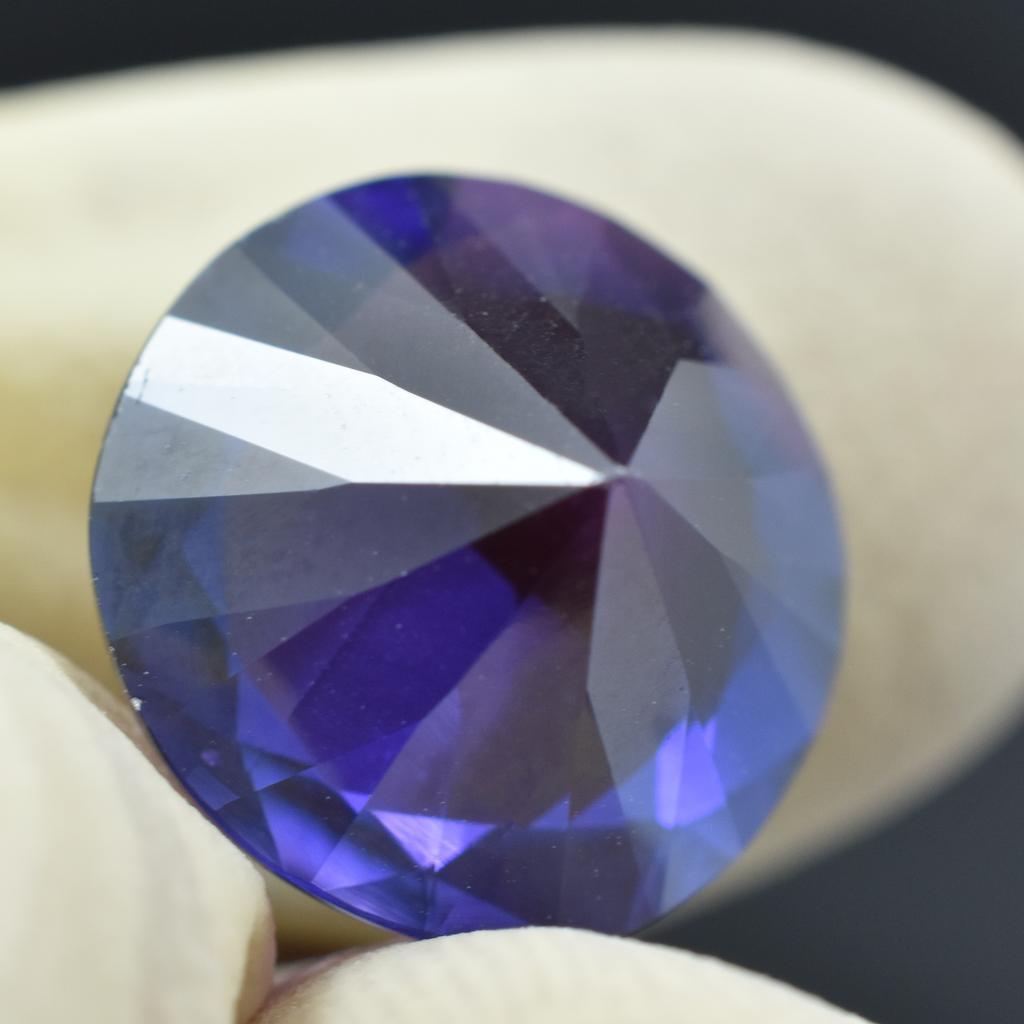 8.20 Ct Natural Loose Gemstone Round Cut Tanzanite Purple