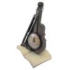 Vintage Violin Clock Sculpture Resin Antique Tabletop Clock Violin Models Musical Instrument Ornaments for Office
