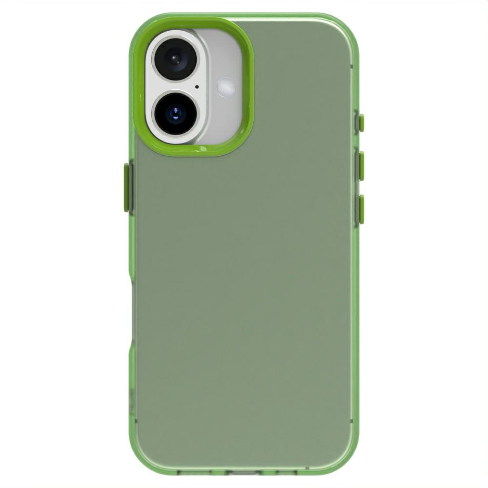Candy Series For iPhone 16 Plus Case PC+TPU+PET Anti-Drop Phone Cover