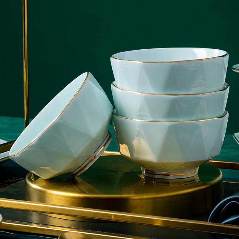 Tao Xianghui 28-Piece Light Luxury Celadon Ceramic Tableware Set