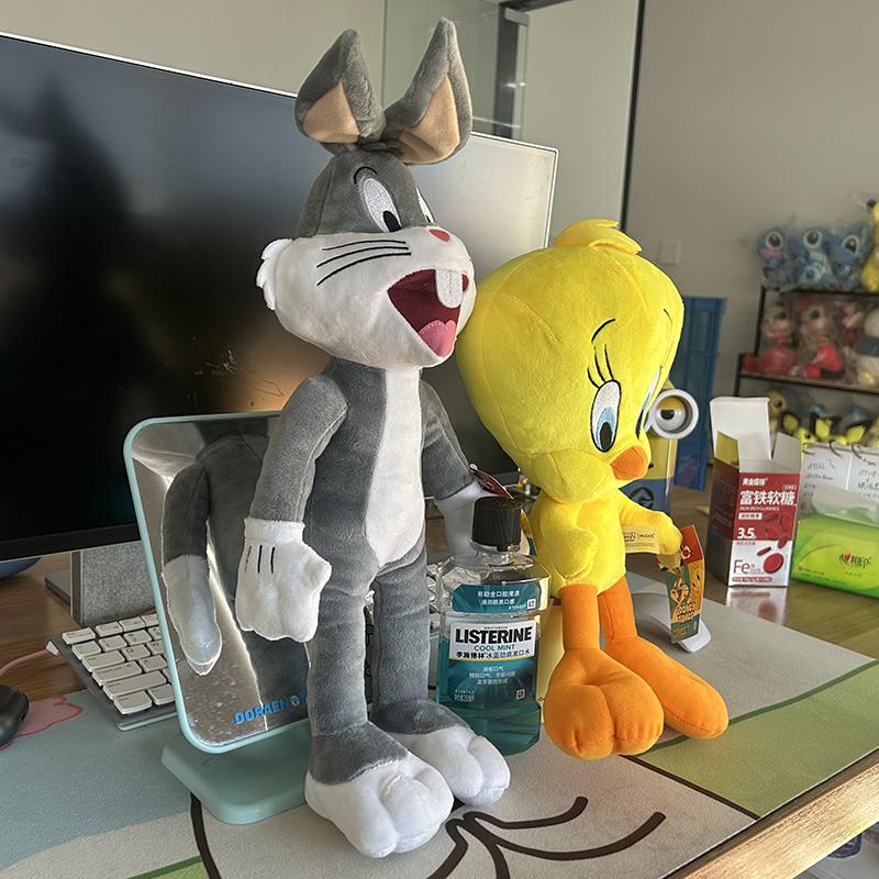 Looney Tunes Bugs Bunny Plush Toy Tweety Bird Lola Bunny Anime Cartoon Movie Plushies Stuffed Doll Toys Gift