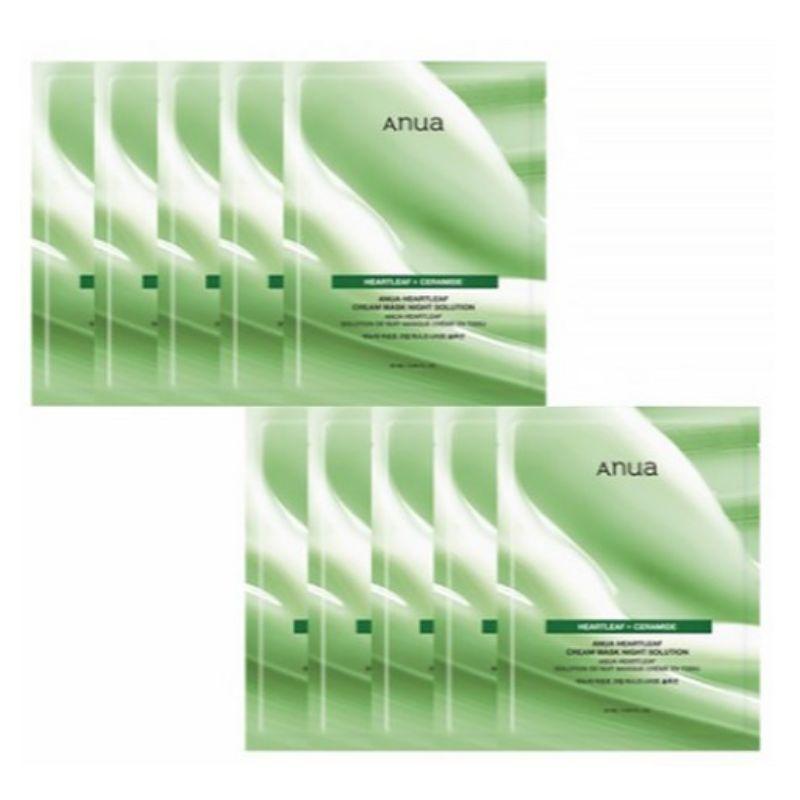 Anua Heartleaf Cream Mask Night Solution 25ml × 10Sheets