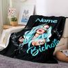 Customiz Name Personality singer Karol G Blanket Soft &Warm Sofa Office Bed Travel Lunch Break Blanket, Gift Suitable All Seasons