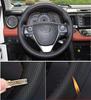Car Steering Wheel Cover Hand Sewing For Toyota RAV4 2013-2018 Corolla 2014-2018