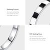 Modian 925 Sterling Silver Black And White Enamel Trendy Ring For Women Unique Design Rings Fine Jewelry Party Vacation Gift