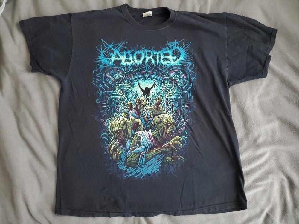 Vintage Aborted band Cotton Black Shirt Unisex S to 5XL  SG413 Unisex T-Shirt S
