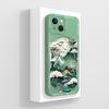 Smartphone Case For iPhone 13 14 15 16e Pro Max Mini Plus Lazy Kitten Pretty Flowers Pattern Liquid Silicone Shockproof Advanced Shell For iPhone Capa