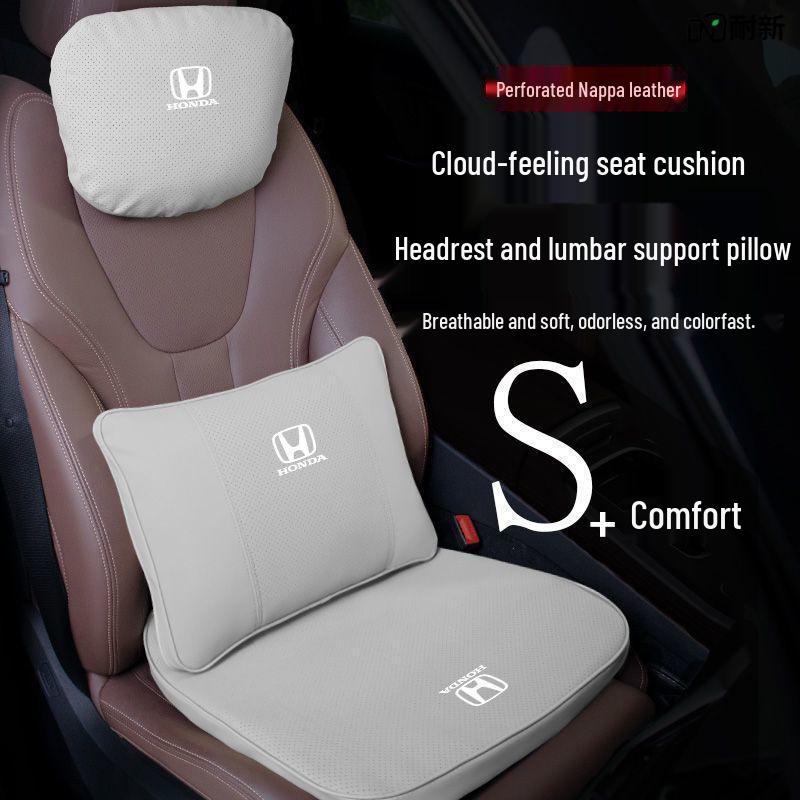 Compatible Headrest, Neck, and Lumbar Support for Honda: Avancier, Vezel, Civic, CRV, Accord, XR-V.