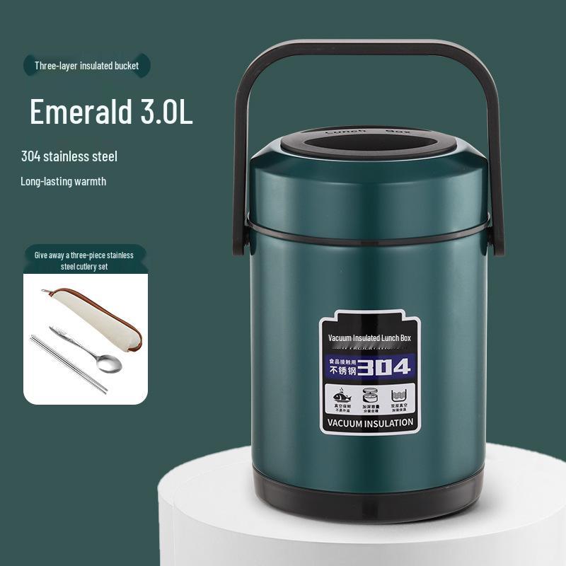 High-Value Insulated Lunch Box: Stylish & Durable 304 Stainless Steel, Ideal for Workers, Students, and Home Use