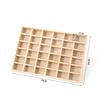 1Pcs Wooden Stackable Exquisite Jewelry Display Holder Portable Ring Earrings Necklace Organizer