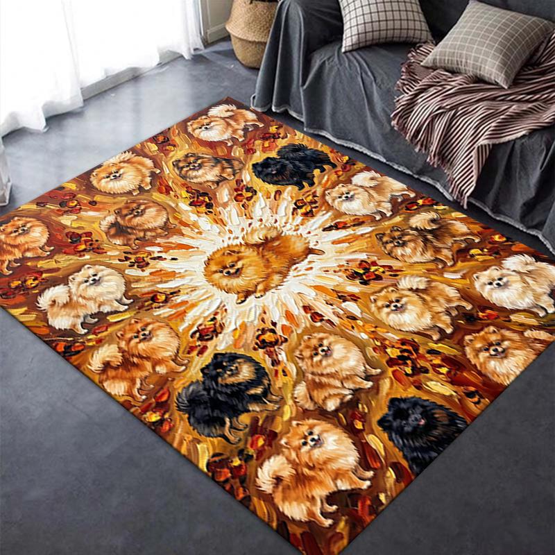 2025 New Cute puppy Carpet Rug for Living Room Bedroom Home Sofa Decoration,Kids play Non-slip Floor Mat