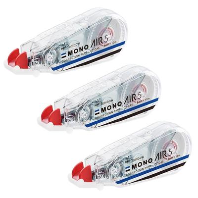 Tombow Mono Air Correction 5mm High X Tape, (Light Touch, Adhesion), 10m, 3-Pack, KPB-325 (CT-CA5 3)