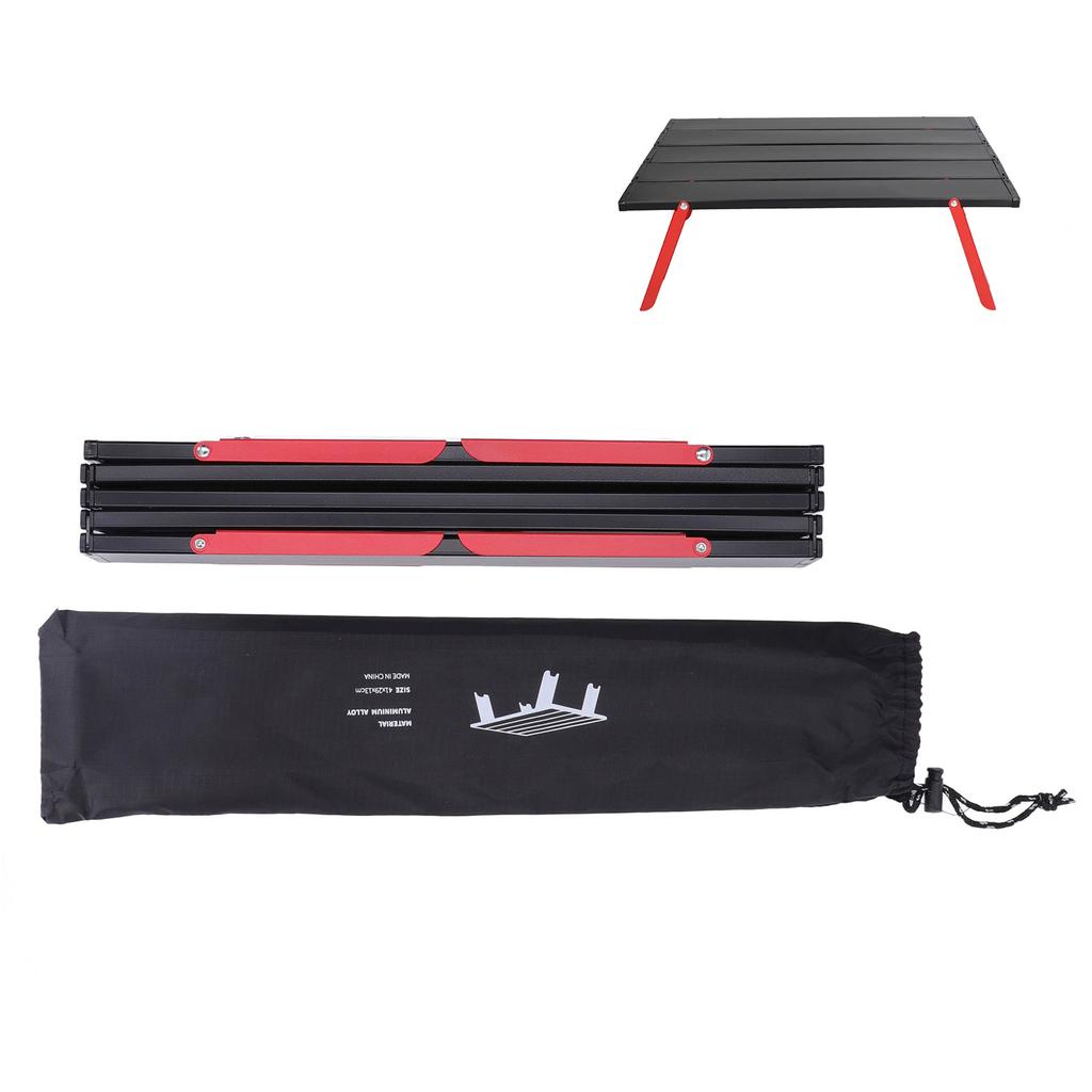 Outdoor Folding Table Mini Portable Lightweight Camping Table Aluminum Collapsible Table Roll