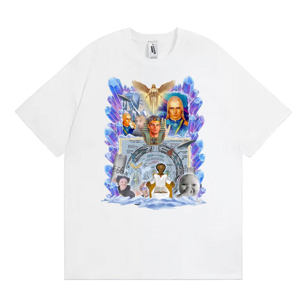 Agata Klassisches Muster Karoprint T-Shirt für Unisex und Damen Klassisches kurzärmeliges T-Shirt Sommer Reine Baumwolle Lässiges T-Shirt