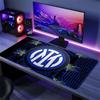 Inter Milan Mouse Pad, Large Gaming Desk Mat, Non-slip XXL Mousepad for Laptop & Tablet, Mini PC Playmat with Stitched Edges