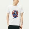 Vans Ghost Rider Skull Print Crew Neck Vintage Short Sleeve T-Shirt Unisex T-Shirt White VN0A5F32WHT