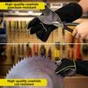 Leather Heat Resistant Gloves High Temperature Resistance Safety Gloves Welding Gloves  Kitchen