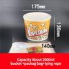 Large Capacity Popcorn Bucket Disposable Food Grade Paper Bucket Thickened Packag Box for Cinemas Oil Proof and Leak Proof Snack Packaging Container