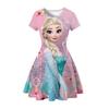 Children'S Skirt Princess Dress 2D Digital Printing Short Sleeve Girls Dress
