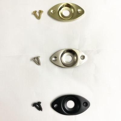 Electric Guitar DIY Bass Accessories Cat's Eye Jack Iron Plate Socket Interface Fixing Plate