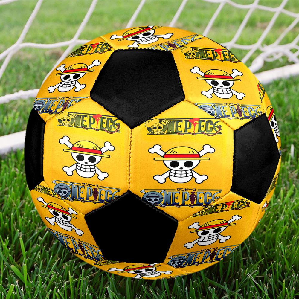 1pc One Piece Logo Football Soccer Ball Size 5 Indoor Soccer Ball Fashion Colorful  Backyard Game -Great For Sports Fans Gift HE18