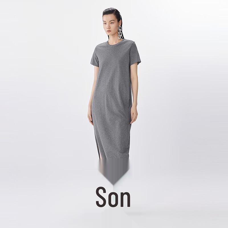 JNBY 2025 Summer Round Neck Short Sleeve Dress