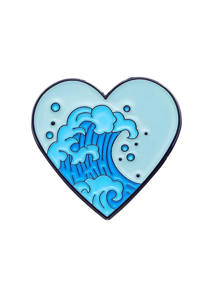 

Креативная брошь из сплава Креативные аксессуары Значок One Size синий