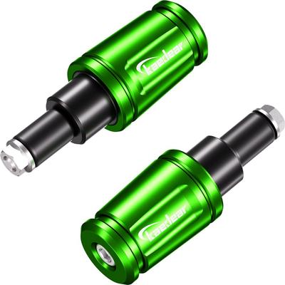 Kaedear Adjustable Bar Ends for Handlebar for Yamaha Motorcycles, Weights, KDR-BE1-YM16-GR (Green, M16)