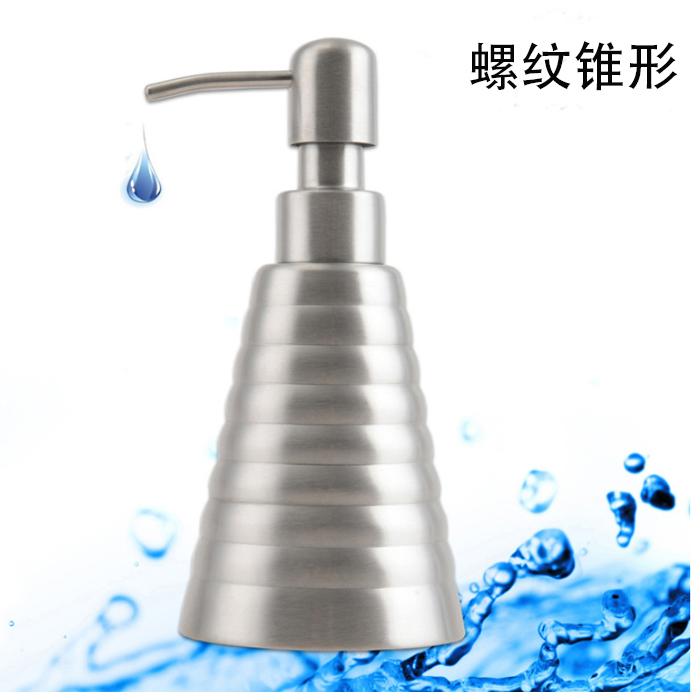 Stainless Steel Round Empty Lotion Soap Dispenser Bottle, 350ml Soap Dispenser Great For Essential Oils, Lotions, Liquid Soaps