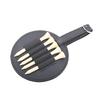 Yousheng Golf Tee Holder Clip-on Organizer, PU Leather Ball Tee Pouch with Stretchable Strap, Portable Vintage Style, 5-Slot Anti-Drop Design & Belt