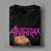 Anthrax Band T-Shirt for Men Crazy Cotton Tees Round Collar Short Sleeve T Shirt Printed Clothes