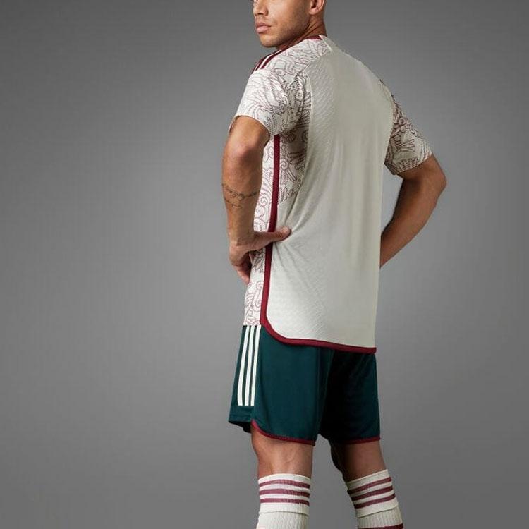 Adidas Mexico 22 Away Authentic Soccer Jersey Wonder White Men Streetwear HD9313
