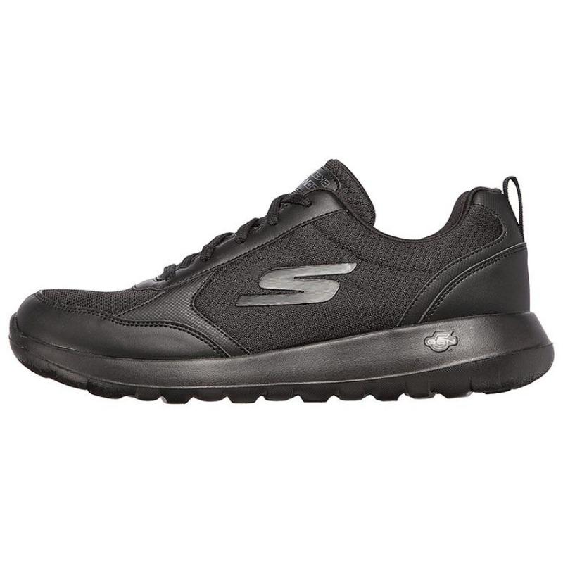 Skechers GO WALK Max Men Mesh Comfort Low Top Casual Shoes All Black 216166-BBK 39.5