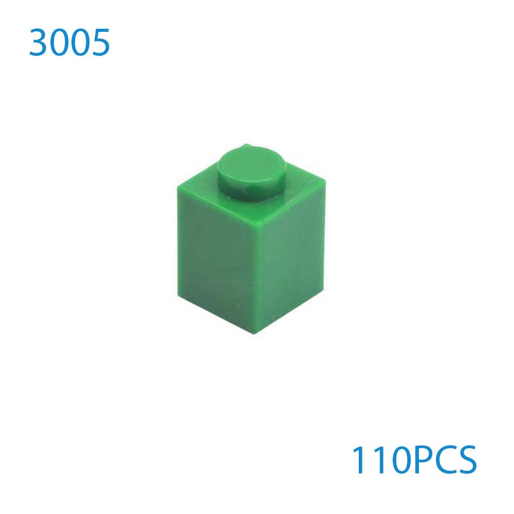 50 Stück/Los DIY Bausteine Dicke Figuren Steine 1x1 Noppen Pädagogisch Kompatibel mit 3005 Kunststoffspielzeug für Kinder Geschenke