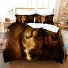 3D Printed Tiger Lion Wildness Animal Bedding Article Duvet Set Personality