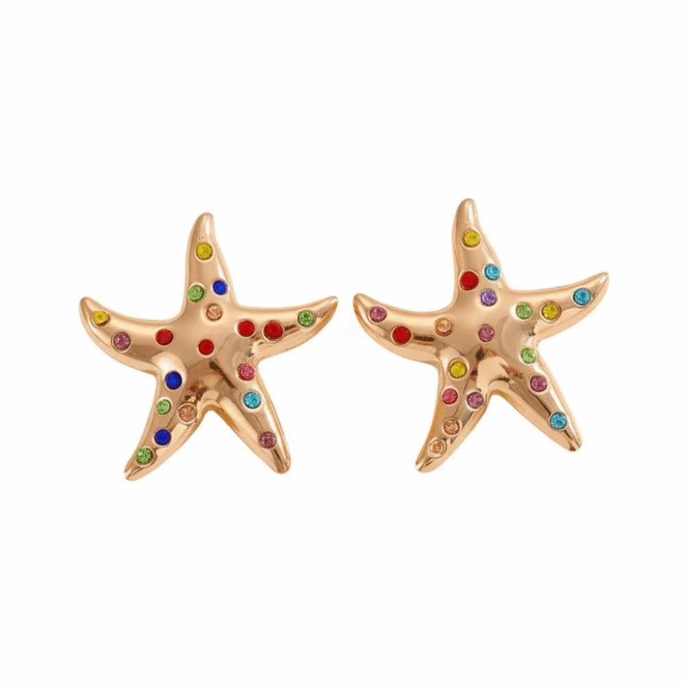 Colorful Rhinestone Stud Earrings Y2K Style Crystal Stud Earrings Trendy Dangle Earrings  for Women