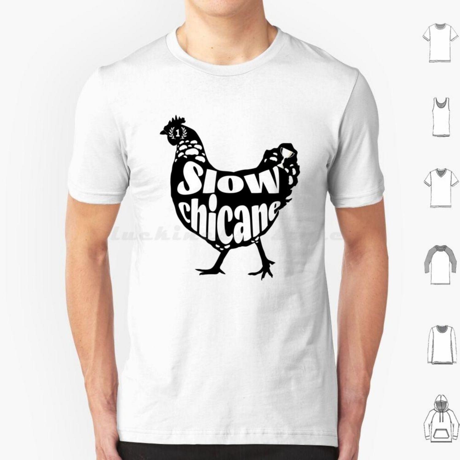 

Slow Chicane T Shirt Big Size 100% Cotton Grand Prix Motorsport Drive To Survive Purple Sector Worldengine XXXXXL чорний
