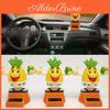 Solar Power Pineapple Cartoon Swinging Car Interior Ornament Home Decor Toy Gift