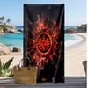 Asciugamano da Spiaggia con Stampa del Club di Calcio Eintracht Frankfurt, Asciugamano Grande Morbido Asciugatura Rapida per Spiaggia Campeggio Nuoto