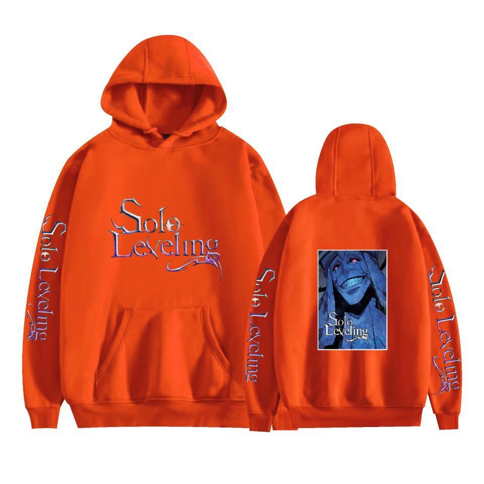 

Solo Leveling Cartoon Hoodie Sweatshirt for Mens Womens Unisex Graphic Printed Cool Streetwear Hoodie XXS помаранчевий