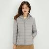 Women's Plus Size Lightweight Hooded Down Jacket - 90% Thin White Duck Down, Autumn/Winter Fashionable Outerwear