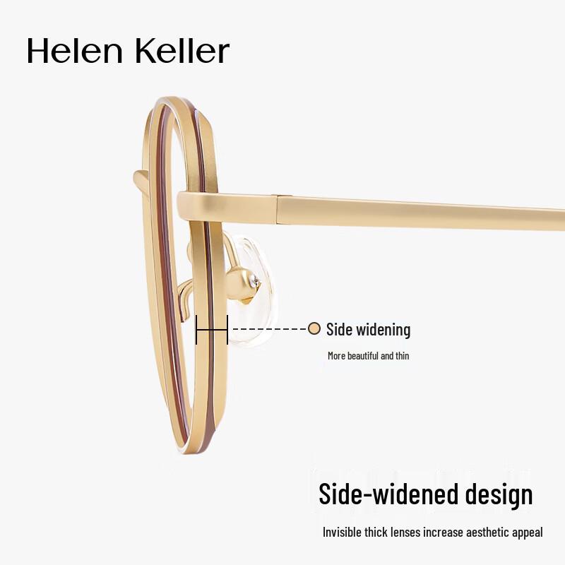Helen Keller Unisex Round Full-Frame Eyeglass Frame