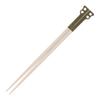 CHUMS Camper Cutlery Set Length 20cm Length 20cm Length 22cm 3-Piece Khaki/Grey CH62-1734-M095-00 Spoon Fork Chopsticks