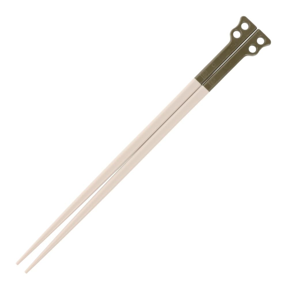 CHUMS Camper Cutlery Set Length 20cm Length 20cm Length 22cm 3-Piece Khaki/Grey CH62-1734-M095-00 Spoon Fork Chopsticks