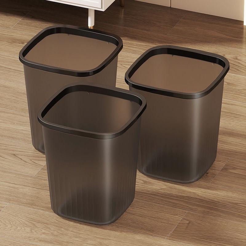 Light Luxury Transparent Large Capacity Trash Can for Home & Office