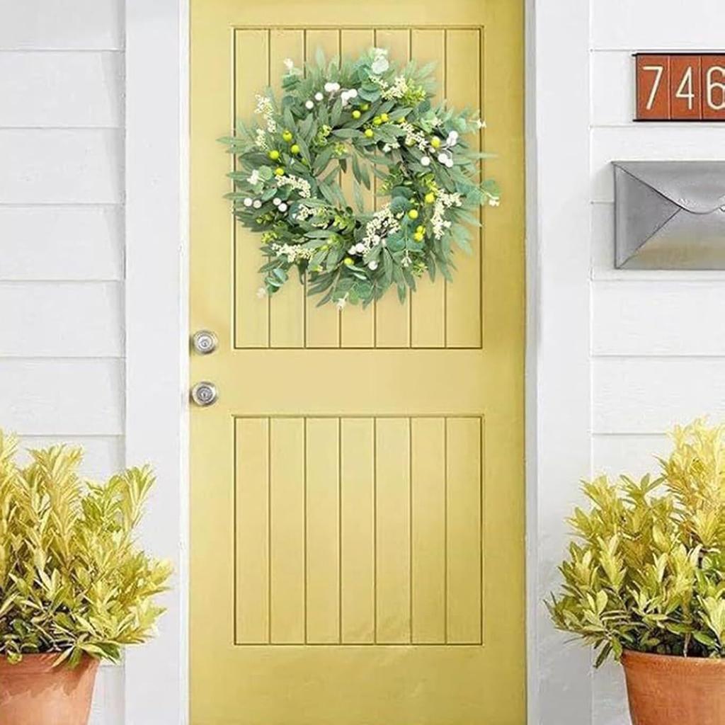 Wreath Simulation Leaf Wreath  Hot Wreath Spring And Summer Door Hanging Decorative Ring