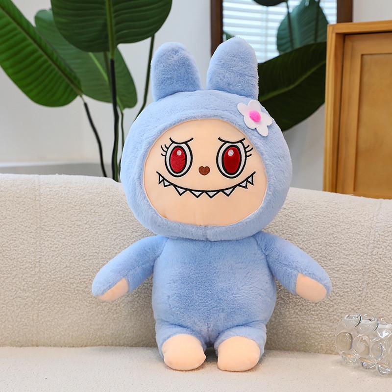 

Plush Pastel Toys Macaron Sleeping Companion Kids Cuddly Dolls Gifts 35cm светло-синий