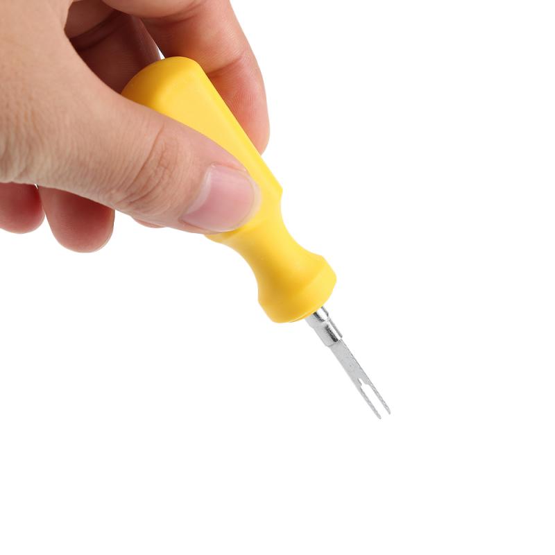 Set Car Plug Terminal Removal Tool Key Pin Extractor Puller 2mm 3mm Electrical Wire Connector With Handle Automotive Repair